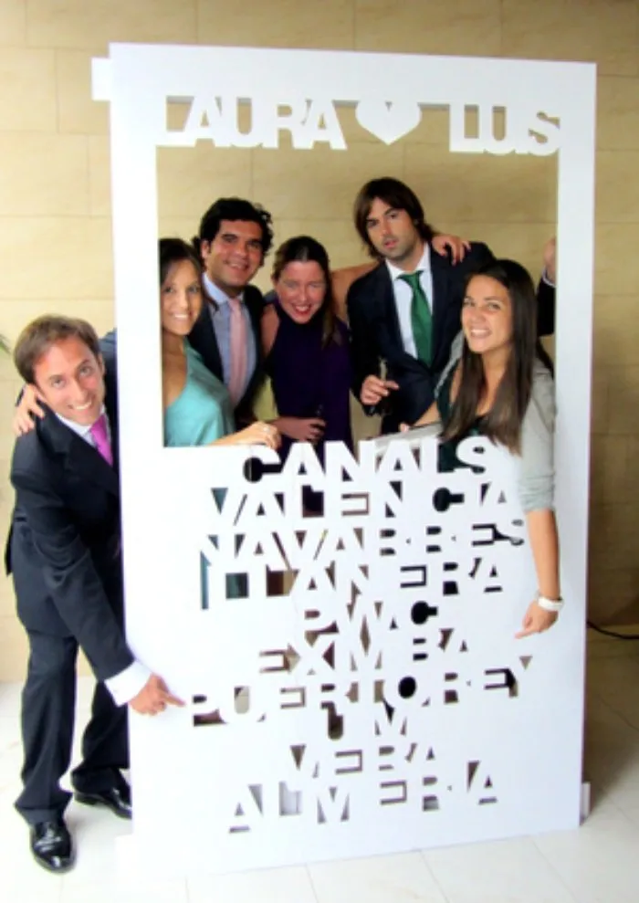 Marco de photocall personalizado